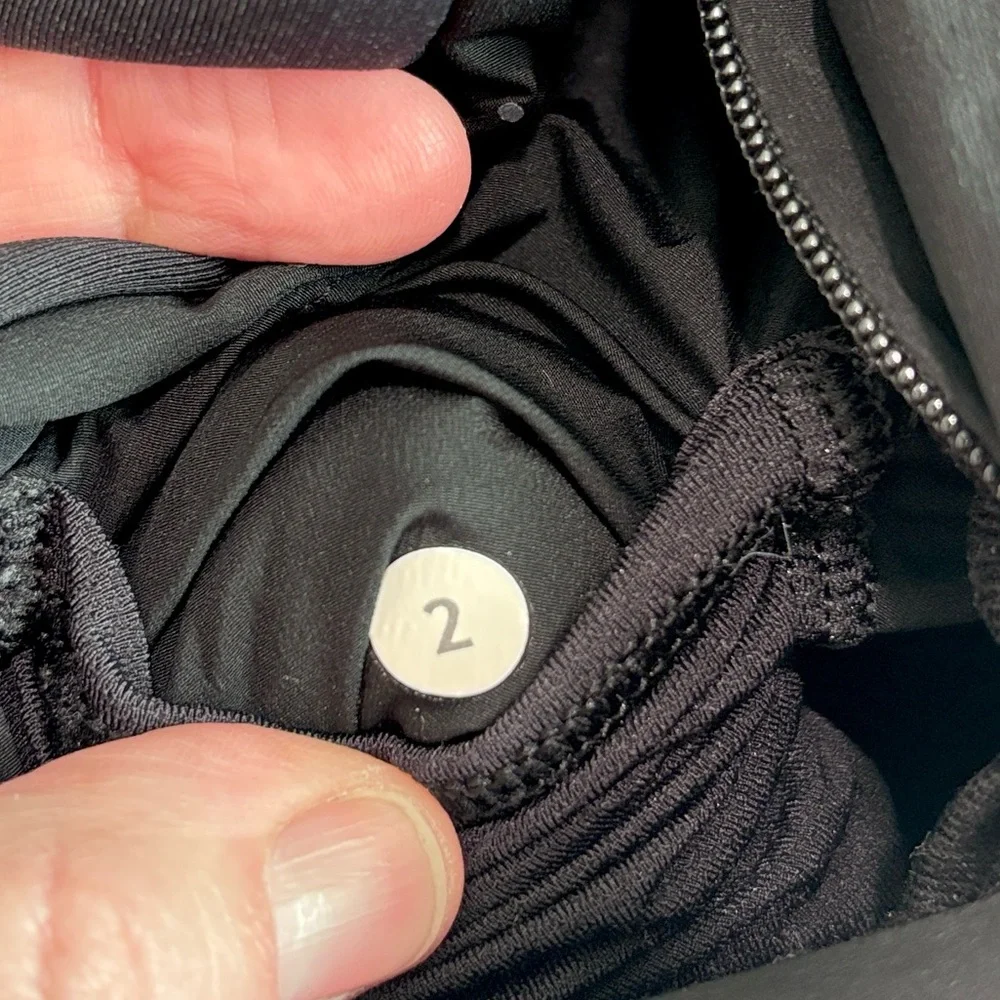 Lululemon Run For Cold Pullover Quarter Zip Jacket Black Women’s Size 2